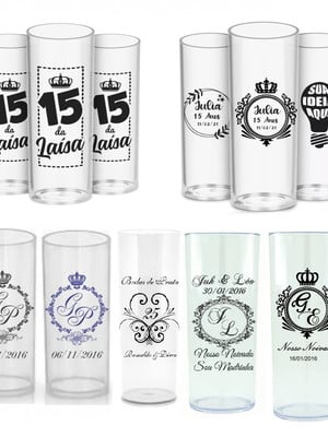 Copos long drink transparente personalizado