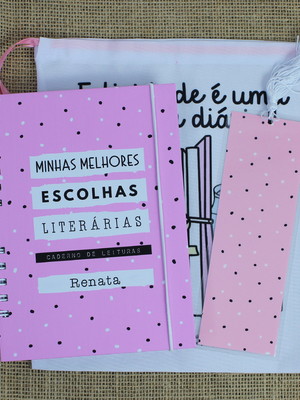 Caderno de leituras cute