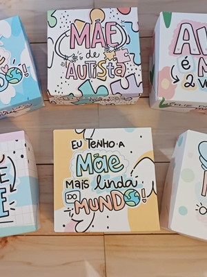 Caixas para 4 doces lembrança dia das mães