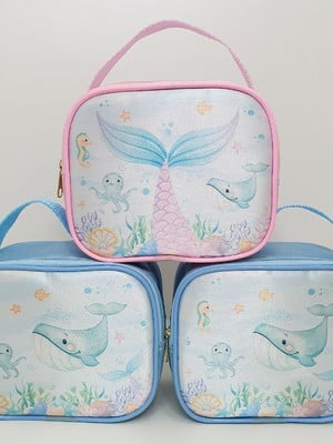 Bolsa personalizada fundo do mar sereia
