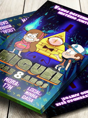 Convite digital gravity falls