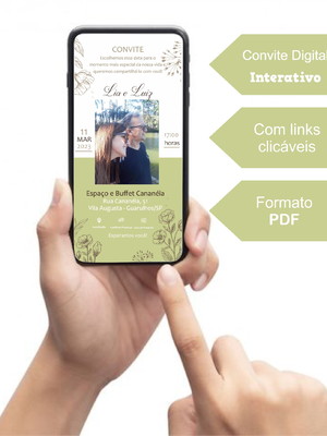 Convite digital interativo de casamento