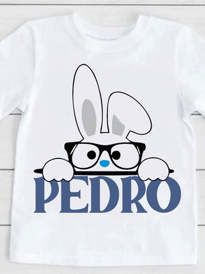 Blusa infantil ou adulto pascoa coelhinho inteligente