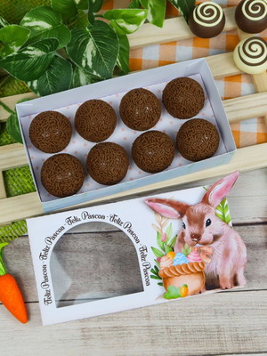 Caixa para 8 doces páscoa