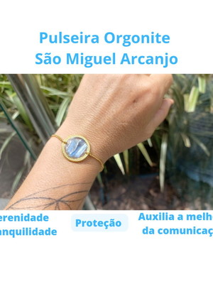 Pulseira orgonite arcanjo miguel 2,5 | santa palha