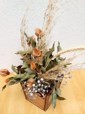 Flores secas kit com 4 para centro de mesa festas