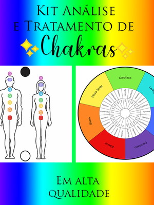 Kit análise e tratamento de chakras - gráfico corpo humano