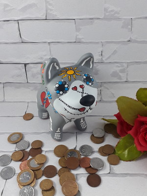 Cachorro cofre caveira mexicana schnauzer c.2548