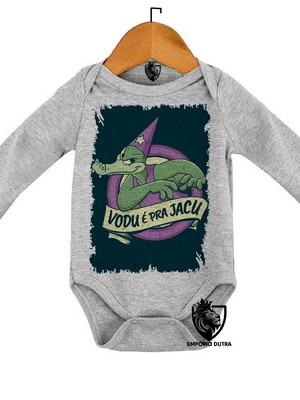 Body personalizado roupa de bebê zé jacaré vilão pica pau