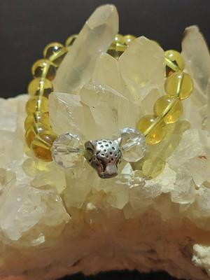 Pulseira citrino 10mm natural