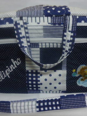 Bolsa maternidade grande marinho