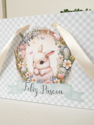 Sacolinha para lembrancinhas tema coelhos de pascoa
