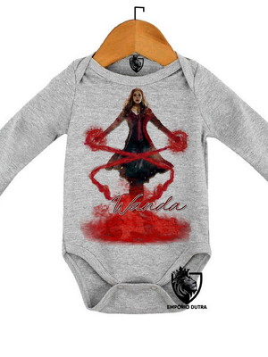 Body personalizado roupa de bebê wanda feiticeira escarlate