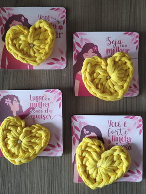 Chaveiro coração especial dia das mulheres