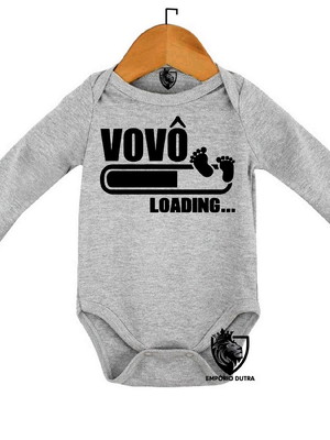 Body personalizado roupa de bebê vovô presente vô pai bateri
