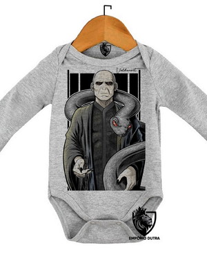 Body personalizado roupa d bebê voldemort vilão harry potter
