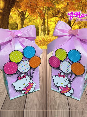 Caixa milk 3d hello kitty