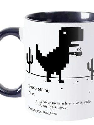 Caneca profissão programador de ti preta com nome