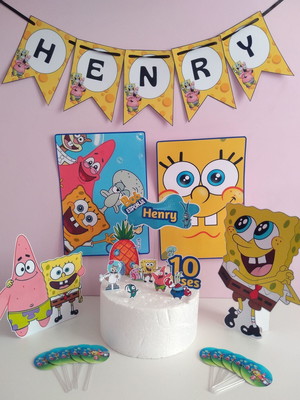 Kit só um bolinho bob esponja