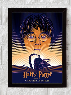Harry potter, série, geek, nerd, quadro com moldura 33x24cm