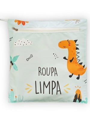 Organizador impermeável roupa limpa / roupa suja dinossauro