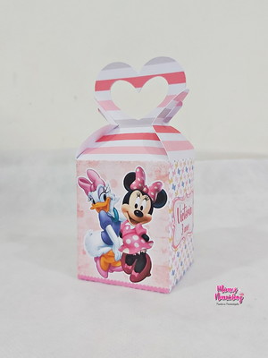 Caixa coração minnie e margarida
