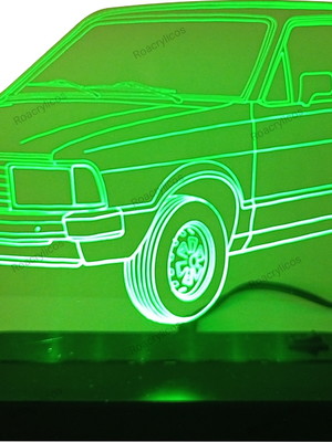 Luminária abajur de mesa em acrílico corcel il