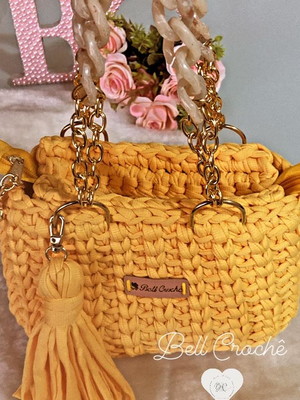 Bolsa de crochê doctor bell