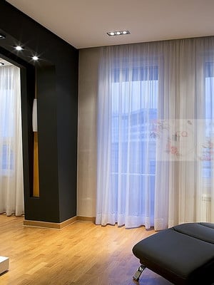 Cortinas sob medida em gaze/voil e blackout
