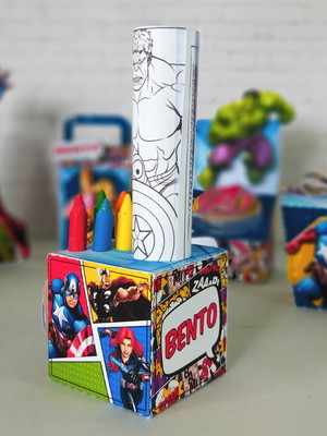 Kit para colorir - vingadores padrão
