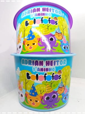 Baldinho de pipoca bolofofos