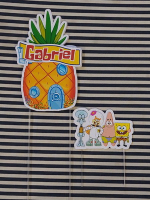 Topo de bolo bob esponja