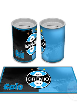 Adesivo para cofrinho grêmio