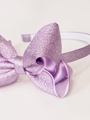 Tiara infantil com laço de lurex
