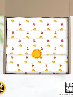 500 papel de seda personalizado 38x40