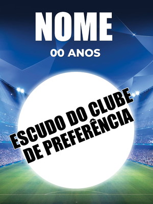 Arte digital placa display de mesa festa futebol clubes