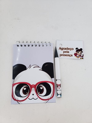 Bloquinho personalizado luluca panda
