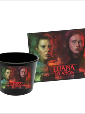 Adesivo para balde de pipoca stranger things