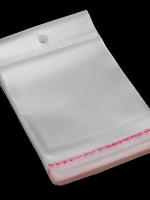 Saco adesivado 14x14 plastico transparente solapa 500 un.