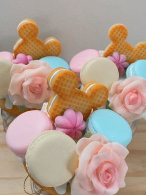 Pote decorado de biscuit