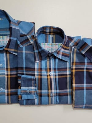 Camisa xadrez tal pai tal mãe tal filho