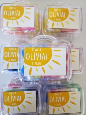 Kit modelar mini maletinha personalizada sol