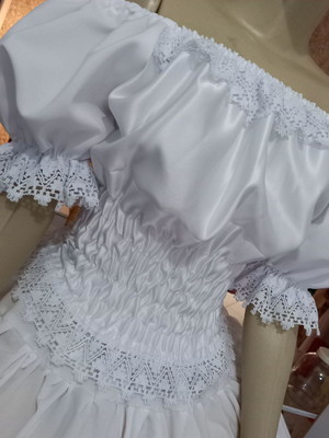Bata ciganinha - veste até gg.