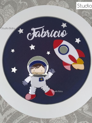 Porta maternidade astronauta