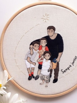 Bordado personalizado a partir de foto - 17 cm