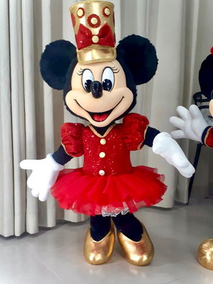 Figurino minnie circo bailarina vermelha - tamanho adulto