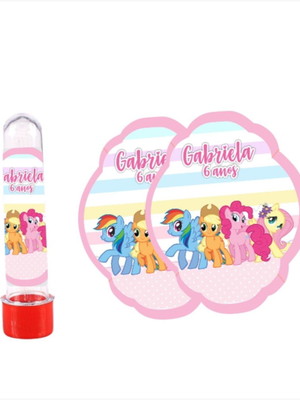 Adesivo para tubete my little pony