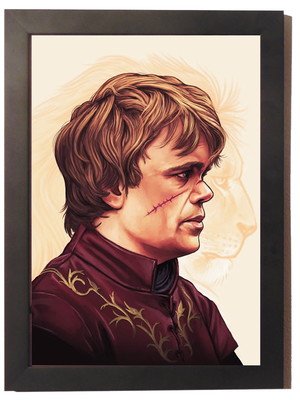 Quadro poster com moldura tyrion lannister game of thrones
