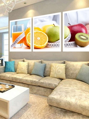Kit 3 quadros decorativos nutrição nutricionista pequeno