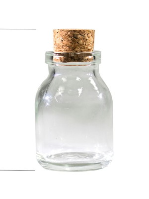 10 garrafinhas de vidro 60 ml com rolha
